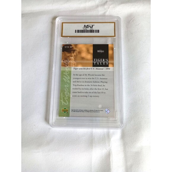 Tiger Woods 2001 Upper Deck Golf Card #TT9 - Tiger's Tales Insert - Picture 2 of 2